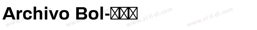 Archivo Bol字体转换